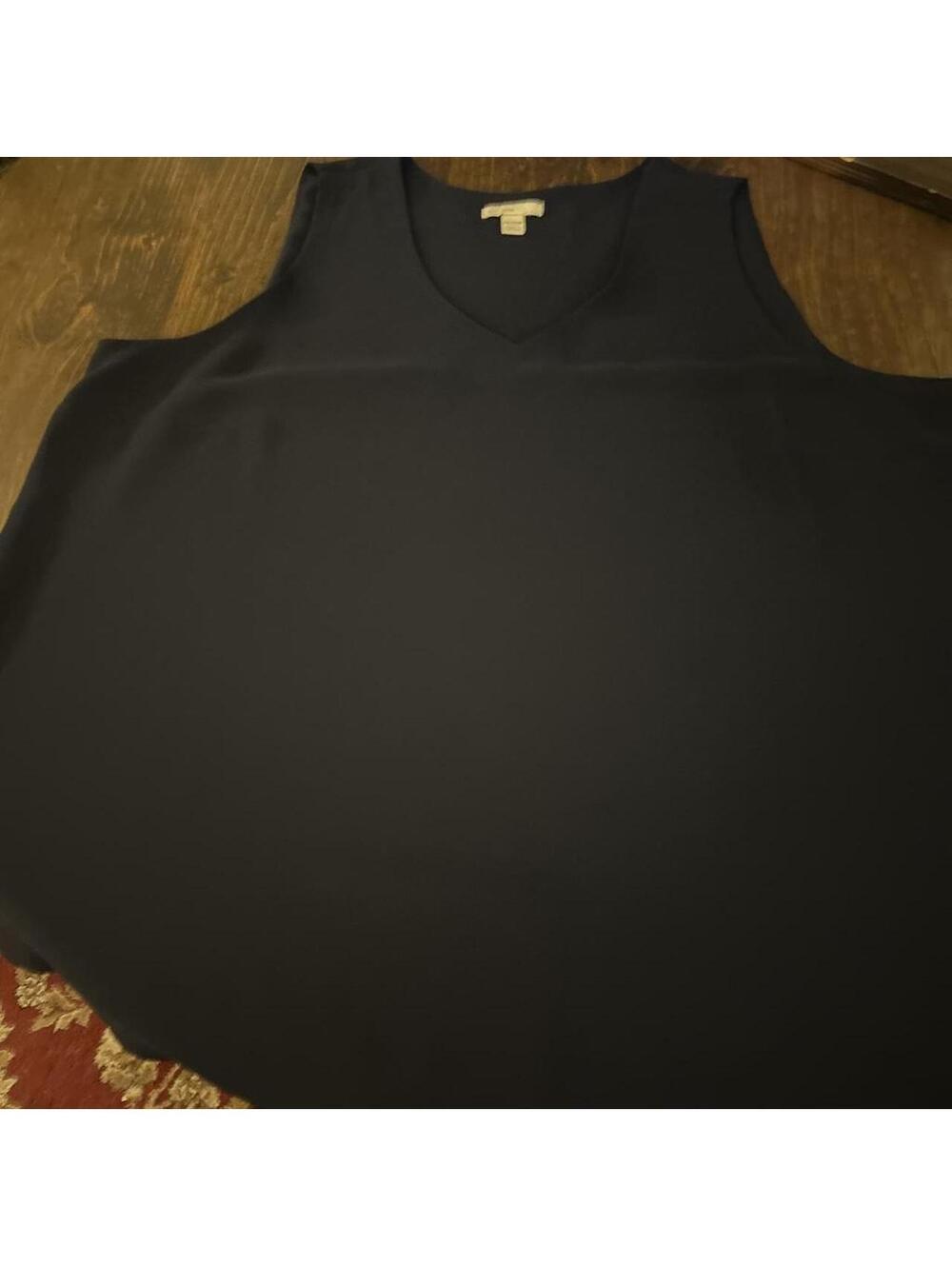 Cato Women's Navy and Black Blous